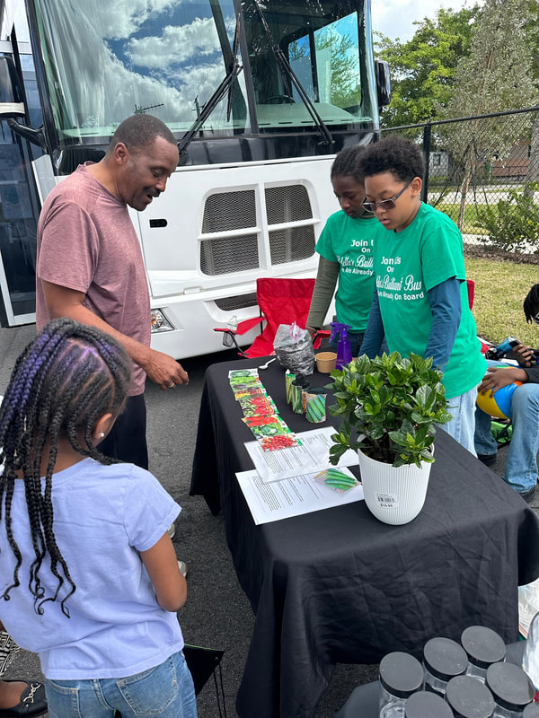 Estella’s Brilliant Bus was featured at the Grand Opening of the Mack Bernard Neighborhood CenterPicture