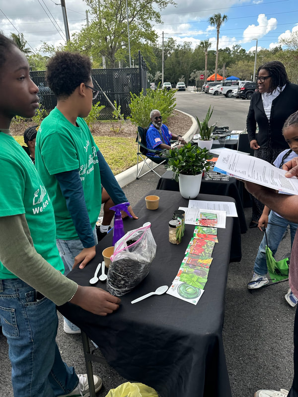 PictureEstella’s Brilliant Bus was featured at the Grand Opening of the Mack Bernard Neighborhood Center